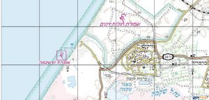 מפת שמורת חולות זיקים. באישור אתר המפות הממשלתי http://www.govmap.gov.il/