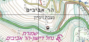 מפת אזור הר אביבים. מתוך אתר מפות הממשלתי http://www.govmap.gov.il/home