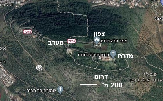 מפנים וחברות הצמחים בהר התבור - כלנית